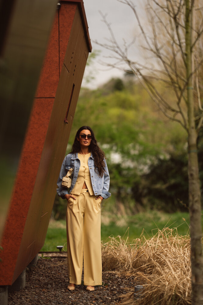 MARGUERITE veste bleu clair