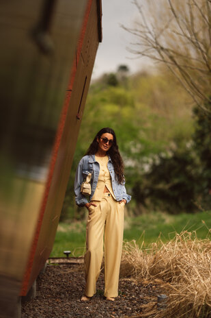Pantalon jaune ASTRID Pantalon jaune ASTRID