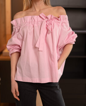 ALYSS blouse col bateau rose