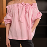 ALYSS blouse col bateau rose