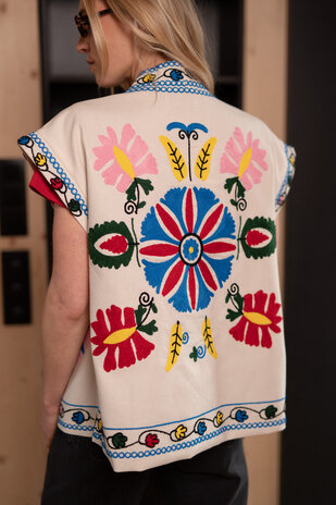 MAELIS veste sans manches blanc