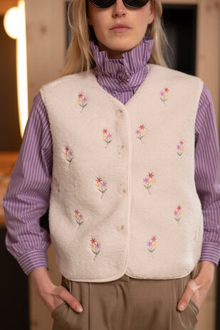 ORYA veste sans manches écru