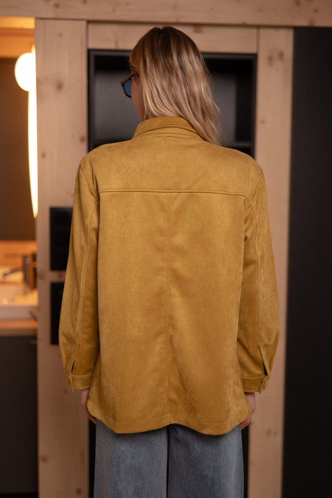 NOIRA veste velour kaki