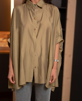 SELYNE longue chemise vert