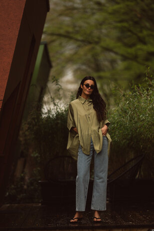 SELYNE longue chemise vert