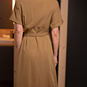 AELYRA robe mi-longue kaki