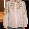 VELINA chemise blanc/vert