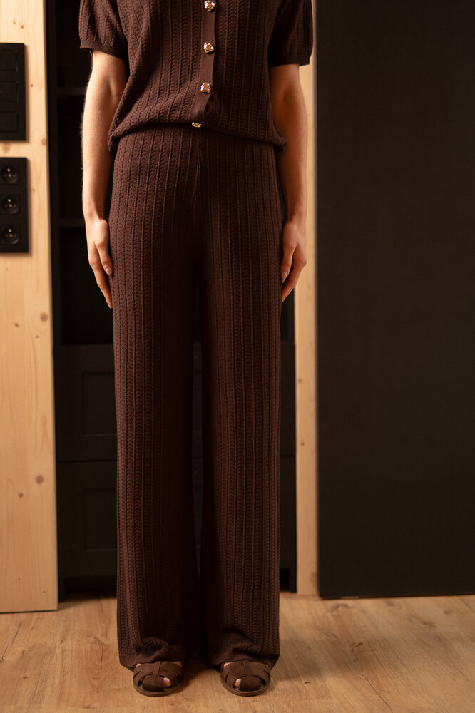 KYRELA pantalon marron
