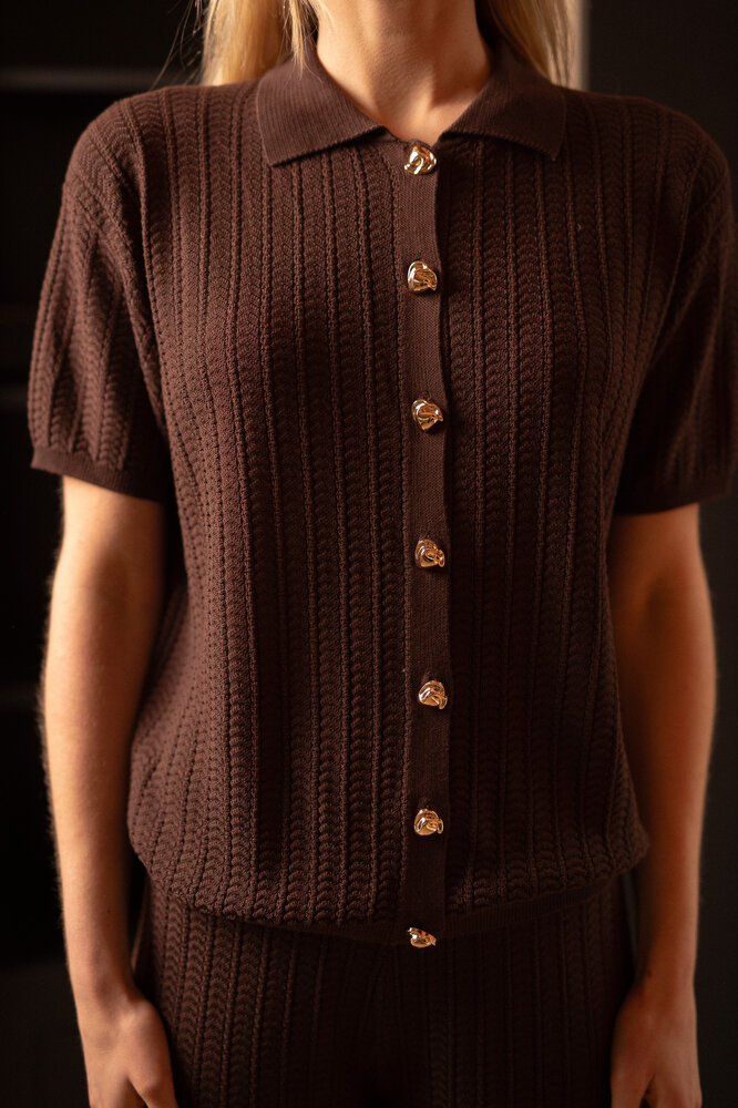 KYRELA blouse marron