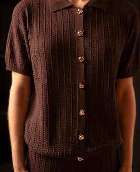 KYRELA blouse marron