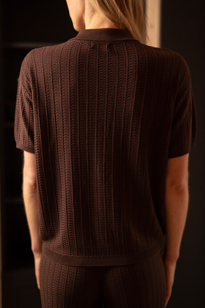 KYRELA blouse marron