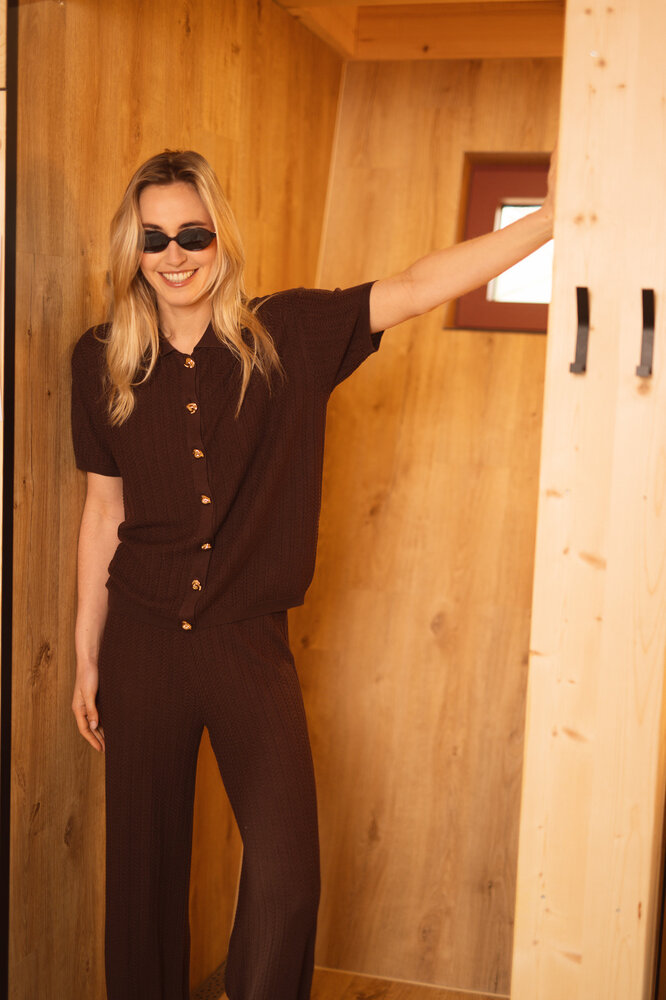 KYRELA blouse marron