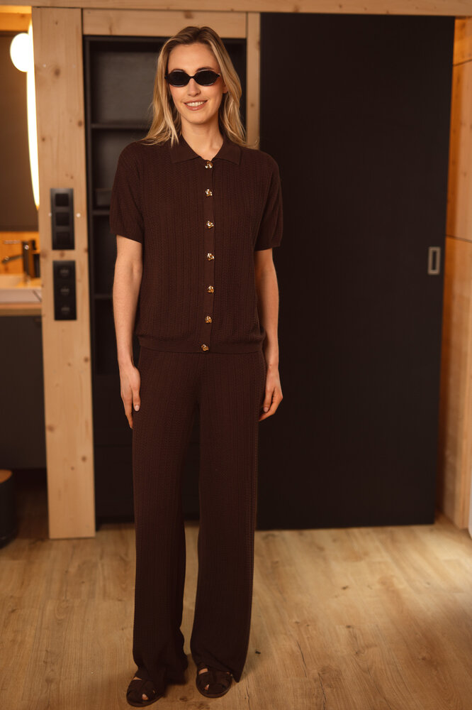 KYRELA blouse marron