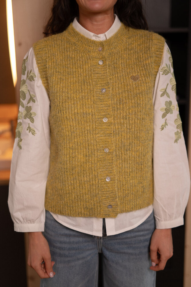 NAYZEA gilet sans manches vert olive