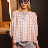 ALZORA chemise a carreaux rose/bleu