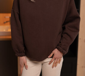 NYLORA sweat choco/beige