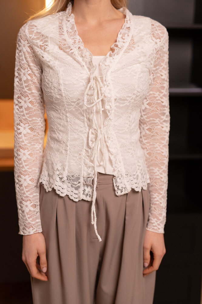 NALEYA top à dentelle blanc NALEYA top à dentelle blanc