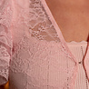 KIREL top à dentelle rose