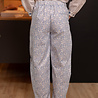 OLYRA pantalon bleu fleuris