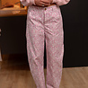 OLYRA pantalon rose fleuris