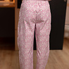 OLYRA pantalon rose fleuris