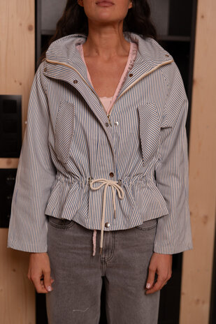 SELORA veste blanc/bleu