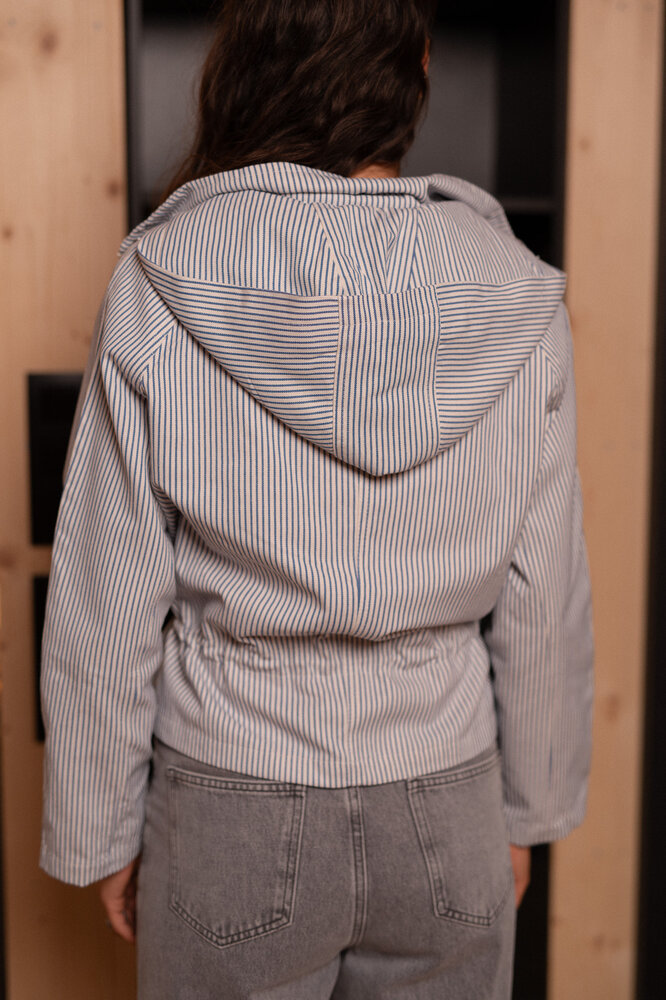 SELORA veste blanc/bleu