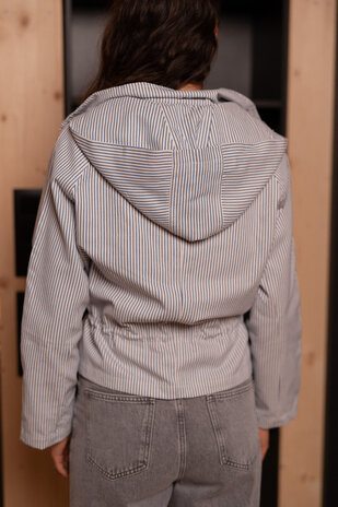 SELORA veste blanc/bleu