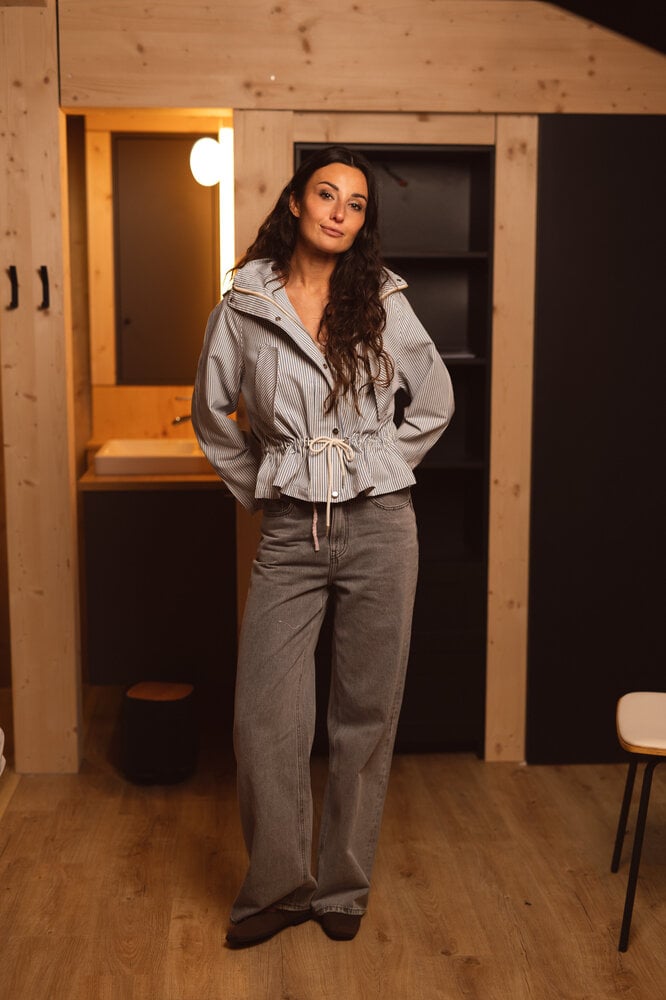 SELORA veste blanc/bleu