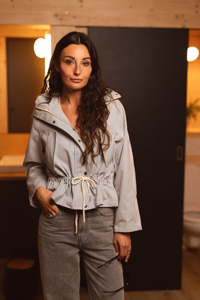 SELORA veste blanc/bleu