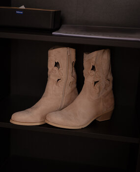 AVERYN bottines suédine beige AVERYN bottines suédine beige