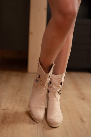 AVERYN bottines suédine beige AVERYN bottines suédine beige