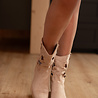 AVERYN bottines suédine beige AVERYN bottines suédine beige