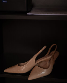 CLEOPHE sandale à talon beige