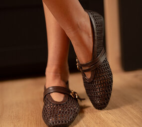 NAELINE ballerine marron