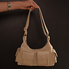 ELVORY sac cuir grainé beige