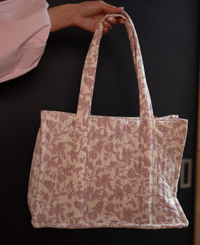 LYNORA sac matelassé rose