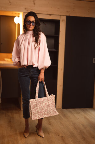 LYNORA sac matelassé rose