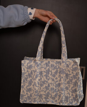 LYNORA sac matelassé bleu