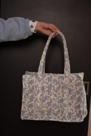 LYNORA sac matelassé bleu