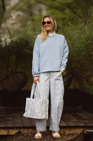 LYNORA sac matelassé bleu