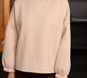 NYLORA sweat choco/beige