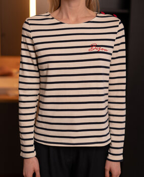 CAMILLE marinière écru et marine