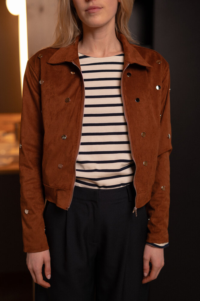 CAMILLE marinière écru et marine