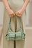 ELVORY sac cuir grainé vert clair