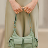 ELVORY sac cuir grainé vert clair