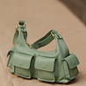 ELVORY sac cuir grainé vert clair