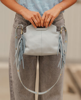 ALVORIA sac ciel en cuir grainé