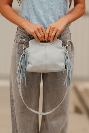 ALVORIA sac ciel en cuir grainé