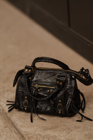 JUDYA sac noir a franges